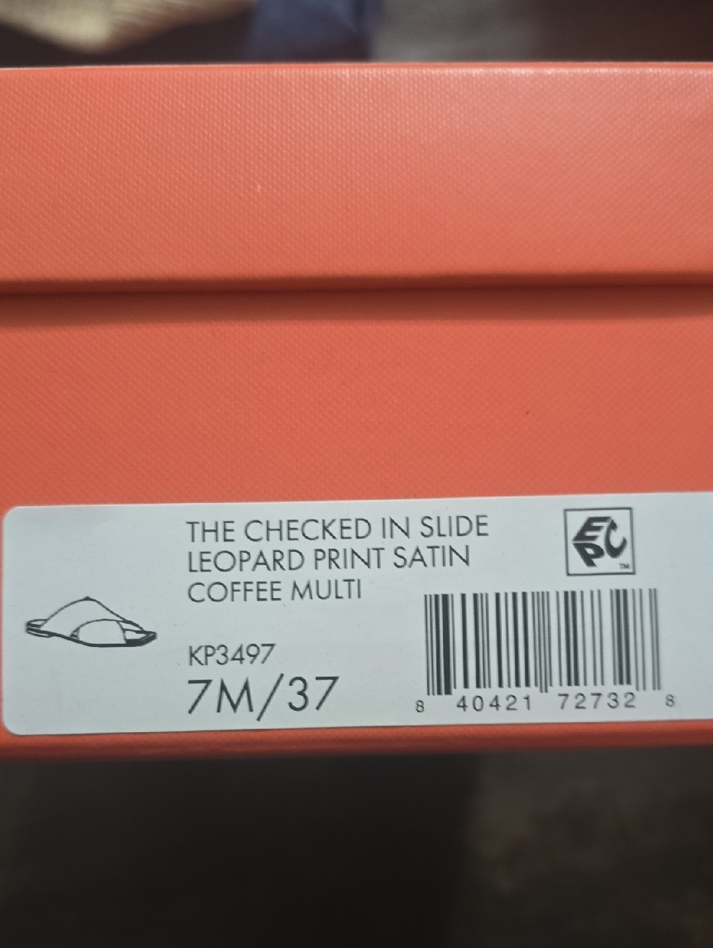 Size 7 KATY PERRY LEOPARD Print Satin Side NIB - Picture 4 of 5